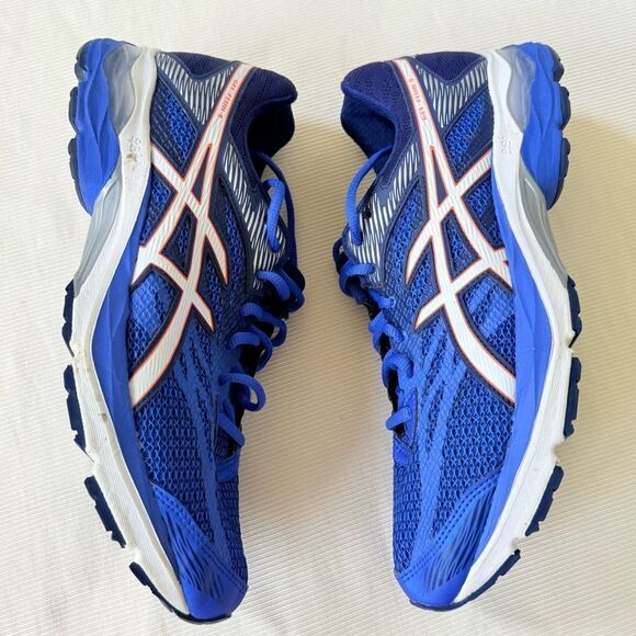 Asics Womens Gel Flux 4 Running Shoes Sneakers Jogging Gym Walk Blue Used 10.5 - Picture 5 of 5